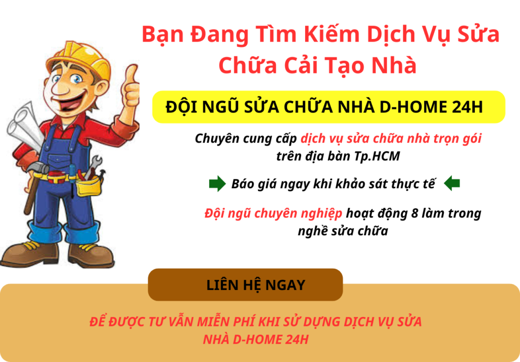 DỊCH VỤ SỬA NHÀ TẠI TP.HCM