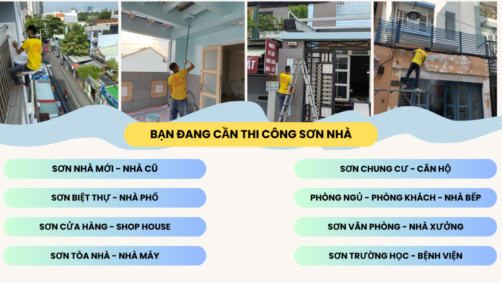 dịch vụ sơn nhà trọn gói