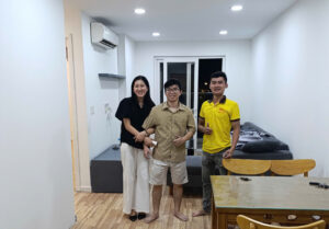 sơn lại căn hộ chung cư hoàn thiện bàn giao cho anh giáp quận 8