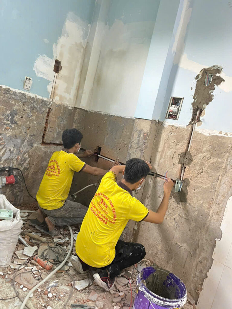 cải tạo nguồn điện không gian bếp