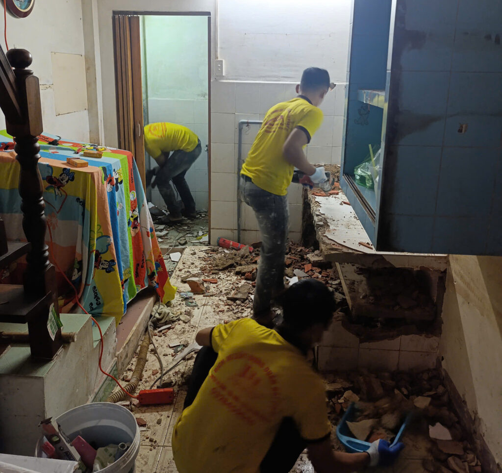 đục phá cải tạo nhà tại tphcm