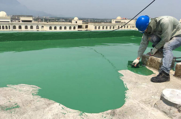 chống thấm sàn sân thượng bằng hệ epoxy