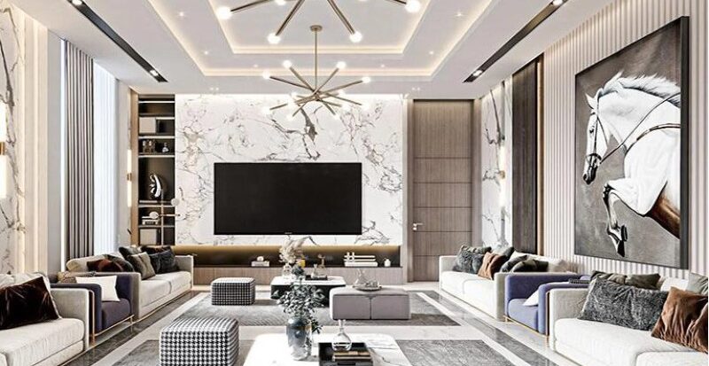 mẫu bố trí phòng khách mà D-home 24h đề xuất