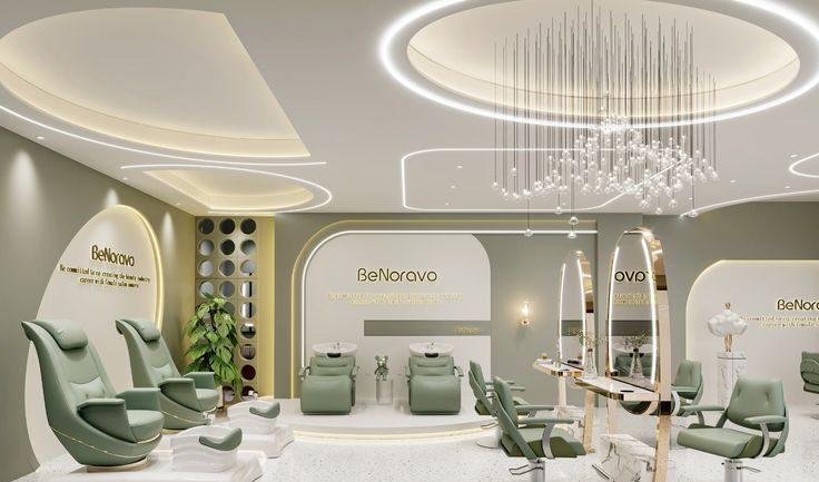 mẫu trần thạch cao spa