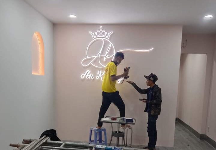 vách thạch cao ngăn phòng spa đẹp