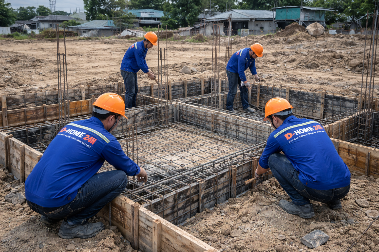 THI CÔNG MÓNG NHÀ