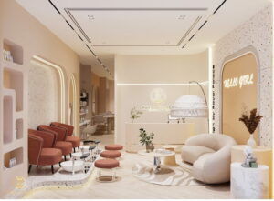 mẫu sơn điểm nhấn tiệm spa đẹp