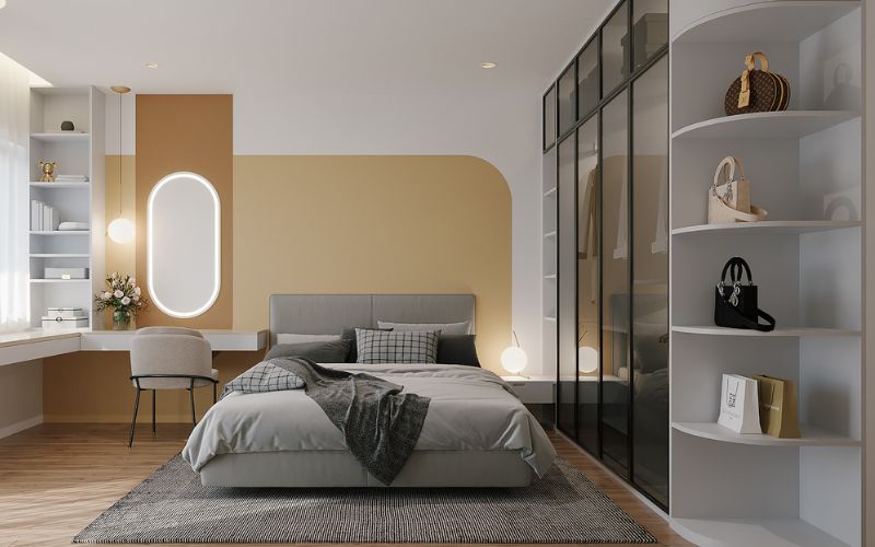 sơn điểm nhấn phòng ngủ đẹp