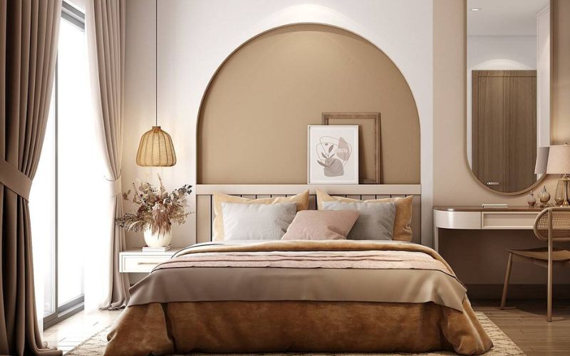 mẫu sơn điểm nhấn phòng ngủ đẹp