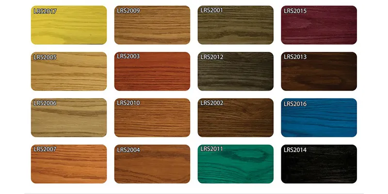 bảng màu sơn pu tủ gỗ