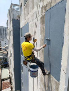 thợ d-home 24h đu giây lăn chống thấm tường ngoài