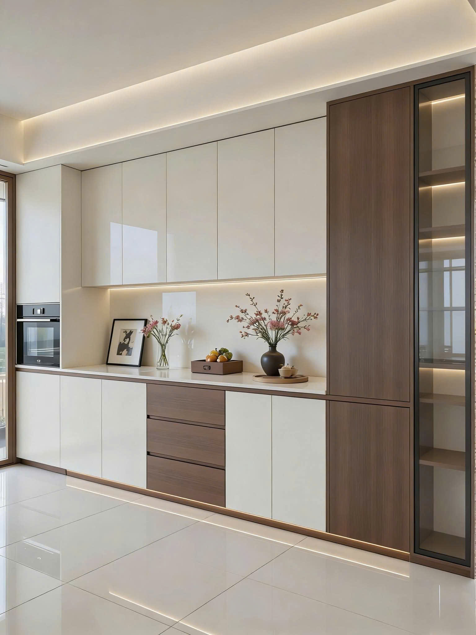 mẫu tủ bếp đơn giản đẹp giá rẻ tại d-home 24h