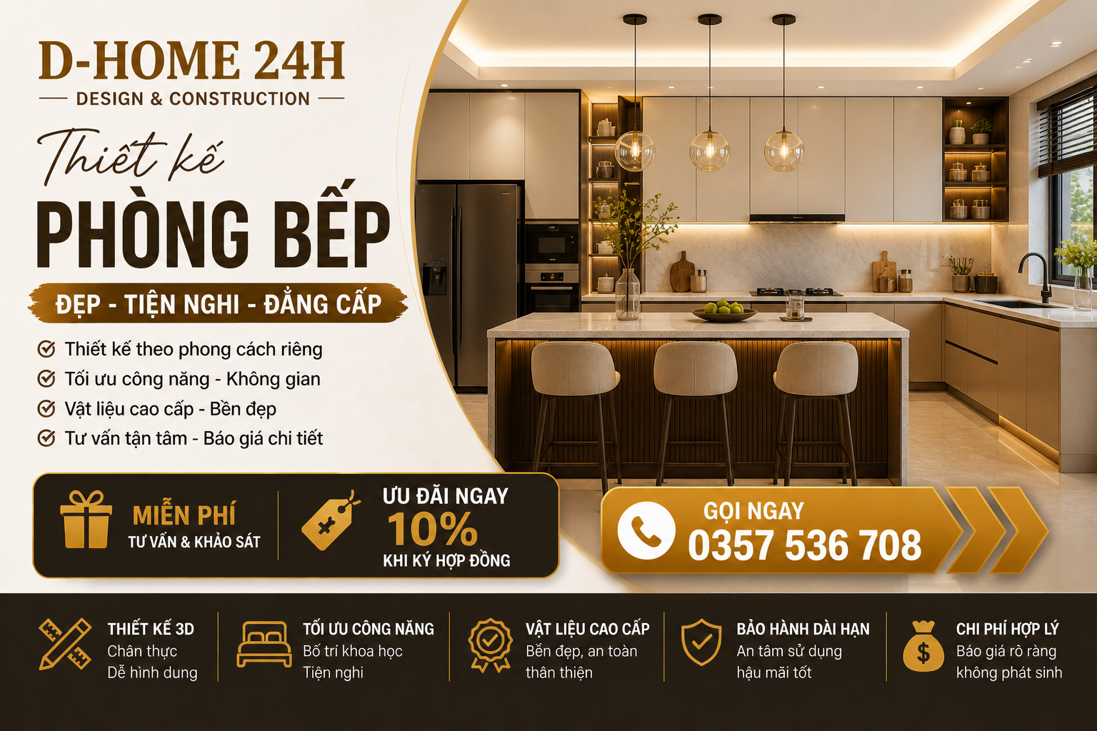 THIẾT KẾ PHÒNG BẾP
