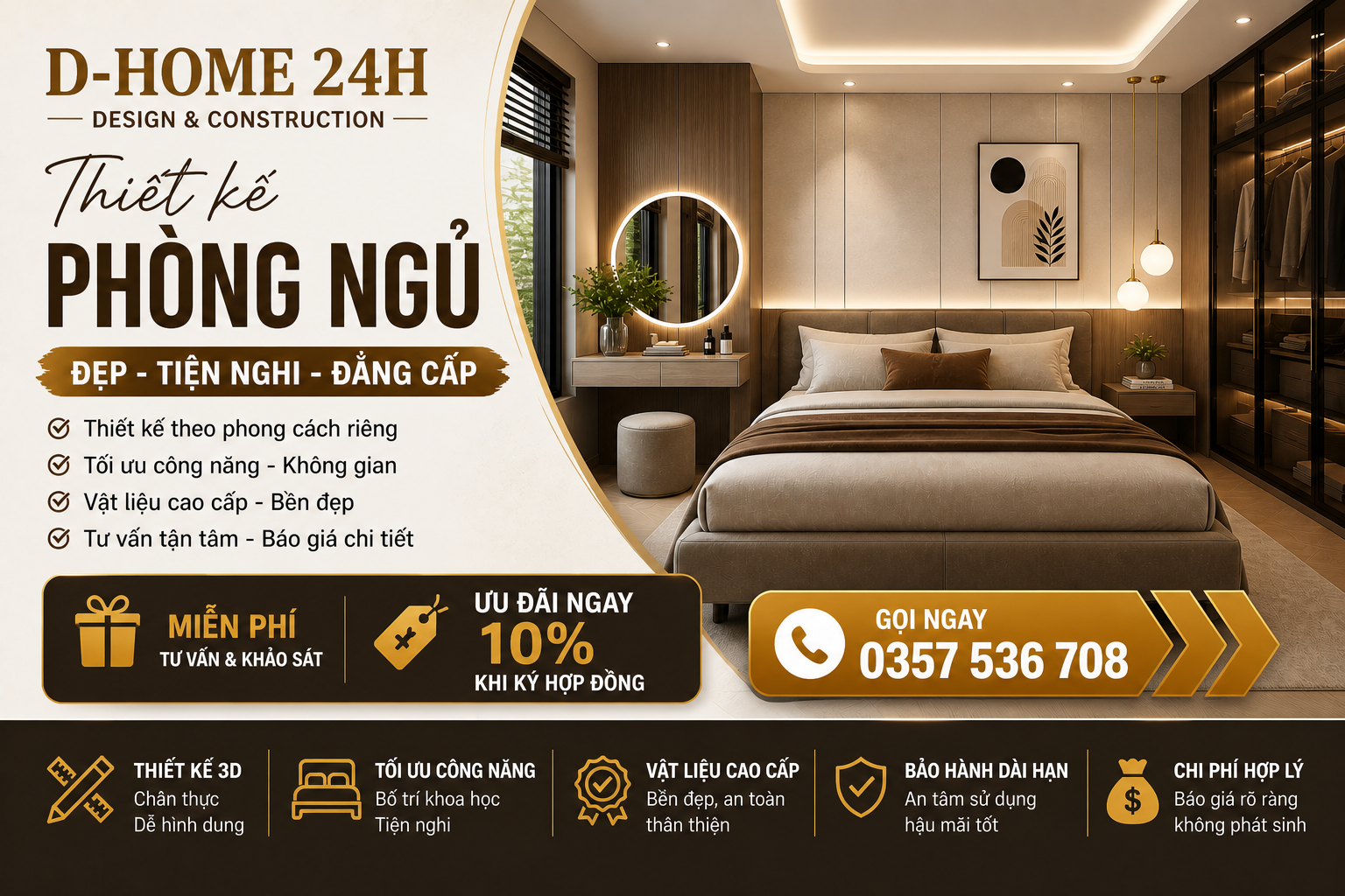 THIẾT KÊ PHÒNG NGỦ