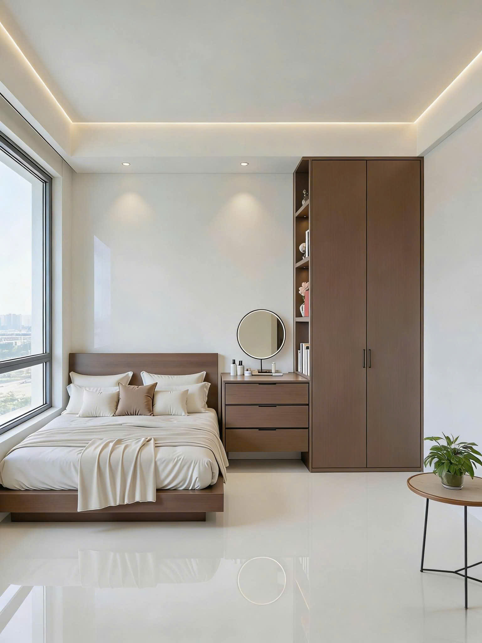 d-home 24h thiết kế mẫu phòng ngủ tối dản
